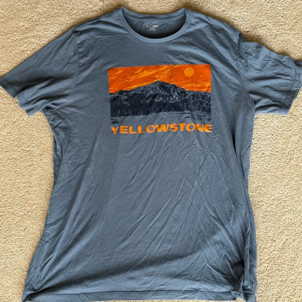Old Navy Blue Yellowstone Graphic Tee
